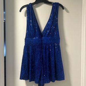 Lulus sequin v neck romper